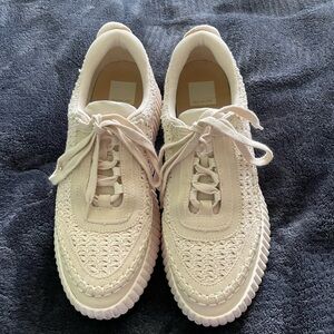 Dolce Vita Cream Textured Sneakers
